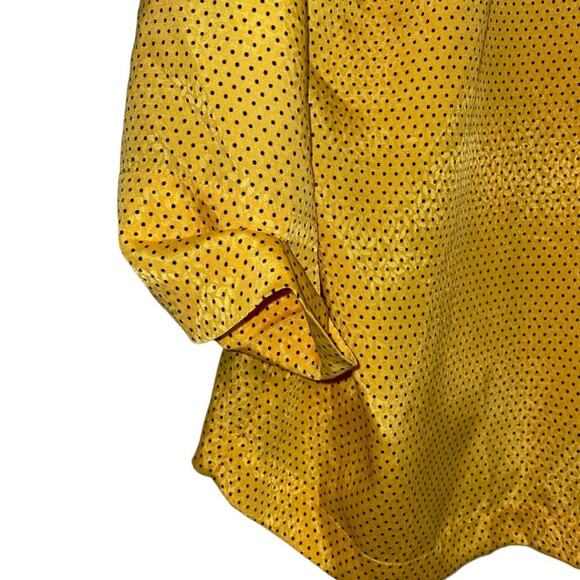 Vintage Laura & Jayne Yellow Polka Dot Blazer Women’s Size 14 Lightweight - Picture 5 of 7